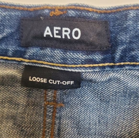 Aero Men's Jean Shorts -Sz 40 - Loose Cut-off - Picture 5 of 6